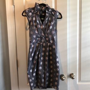 Anthropologie silk taffeta dress